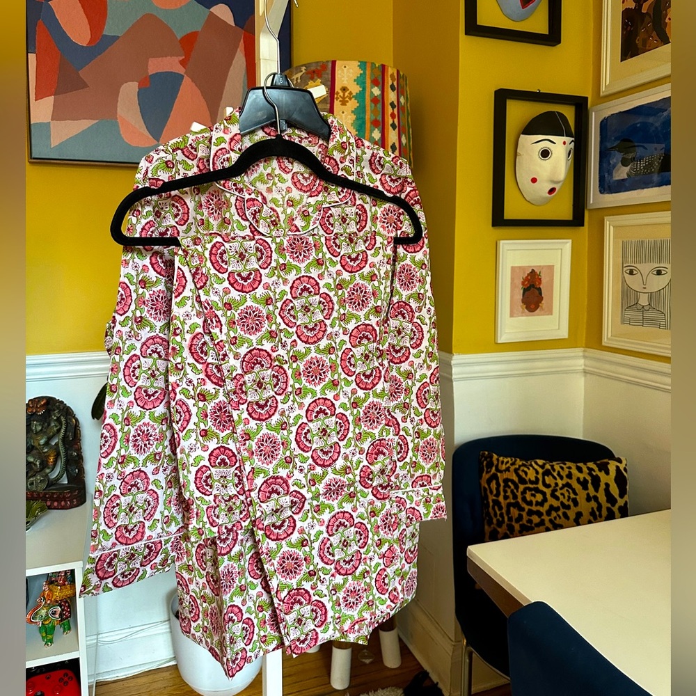 Block print lounge wear/ pajamas/ co-ord set.